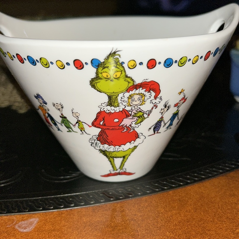 Dr Seuss Grinch Cindy Lou Christmas RAMEN Noodle BOWL